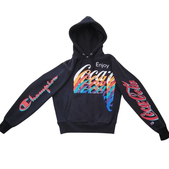 Champion and Coca Cola Collab Reverse Weave Graphic Hoodie NEW Unisex - Picture 6 of 16
